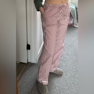 Happily Grey Pink Stripe Cotton Pyjama Pants